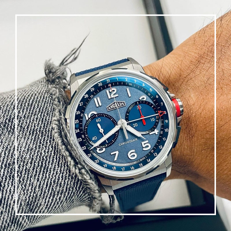 | 悅時網 | 瑞士鐘錶品牌愛格Angelus 首度來台 Chronodate 系列計時日曆腕錶